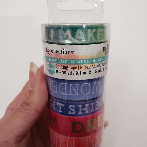 Recollections Multi Roll Washi Crafting Tape Pack - Picture 2 of 6